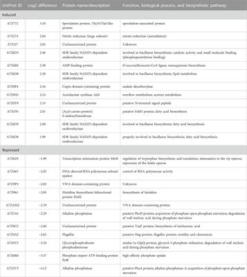 Characterization ofantifungal properties of lipopeptide-producing Bacillus velezensis strains and their proteome-based response to the phytopathogens, Diaporthe spp